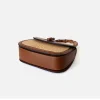 Bamboo-like Handle Straw Bag - Image 6