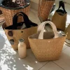 Minimalist Tote Straw Bag - Image 4