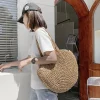 Round Tote Straw Bags - Image 3