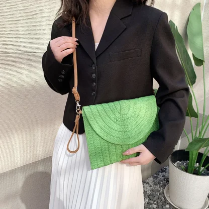Envelope Crossbody Straw Bags - Image 6