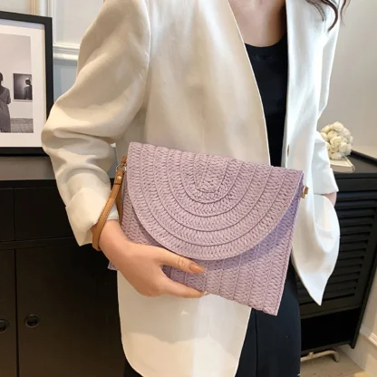 Envelope Crossbody Straw Bags - Image 2