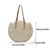 Round Tote Straw Bags - Image 7
