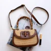 Bamboo-like Handle Straw Bag - Image 7